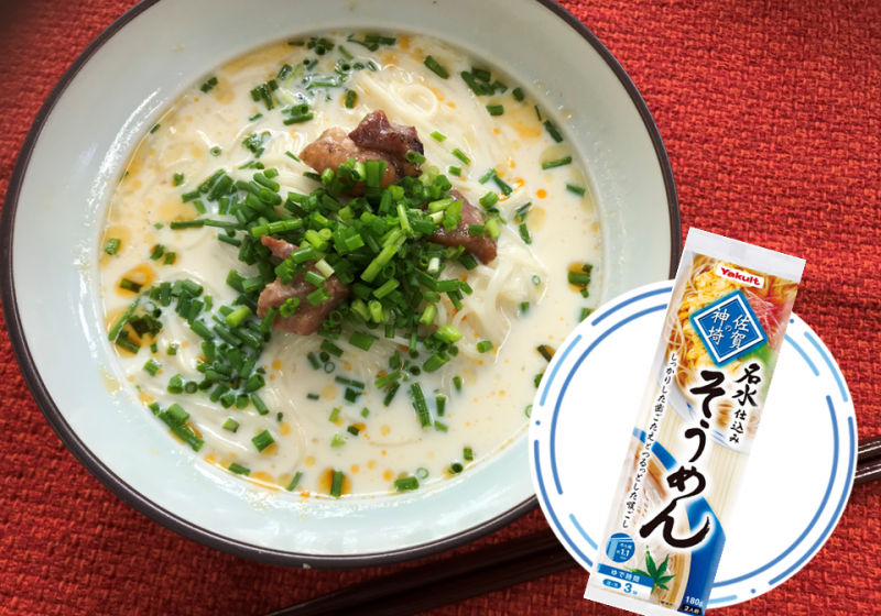 片付け楽チン♪ササっと5分でできる豆乳そうめん